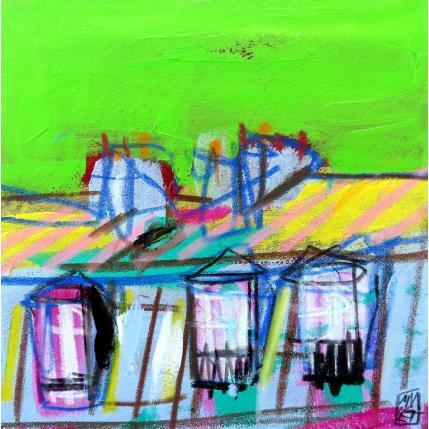 Painting Boreal by Anicet Olivier | Painting Figurative Acrylic, Pastel Architecture, Urban