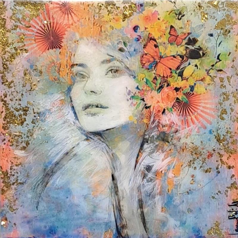 Painting Mira a otro lado by Bofill Laura | Painting Figurative Portrait Acrylic Resin