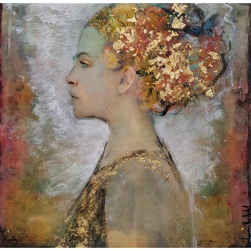 Painting Perfil Natalia by Bofill Laura | Painting Figurative Portrait Acrylic Resin