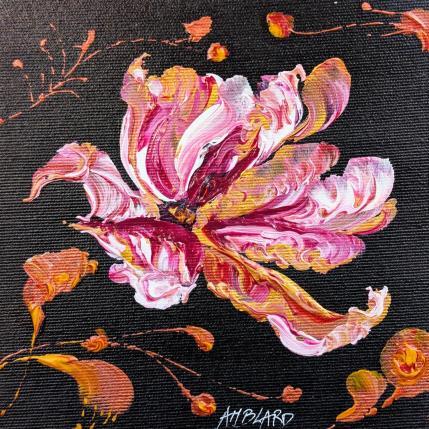 Peinture Pink and gold tulip par Amblard Florence | Tableau Impressionnisme Acrylique Nature