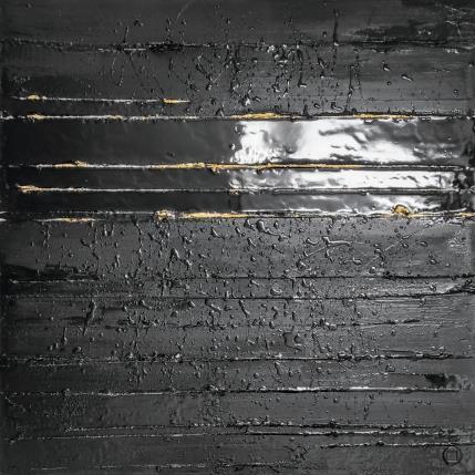 Peinture Fantaisie lyrique  par Bauquel Véronique | Tableau Abstrait Acrylique, Feuille d'or, Résine Minimaliste