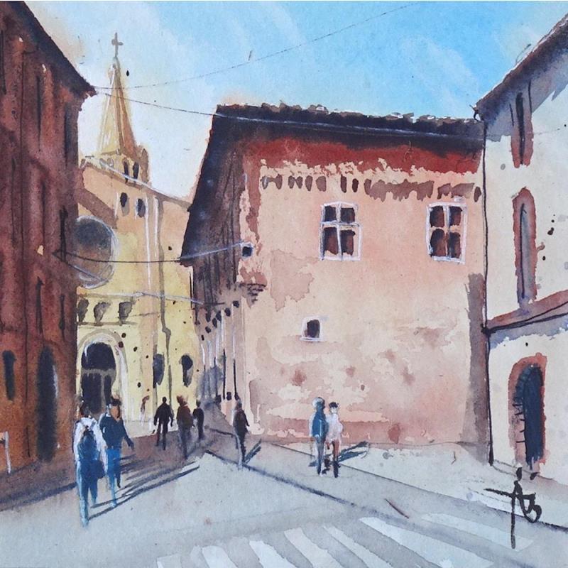 Painting Visitons Toulouse by Abbatucci Violaine | Painting Figurative Watercolor