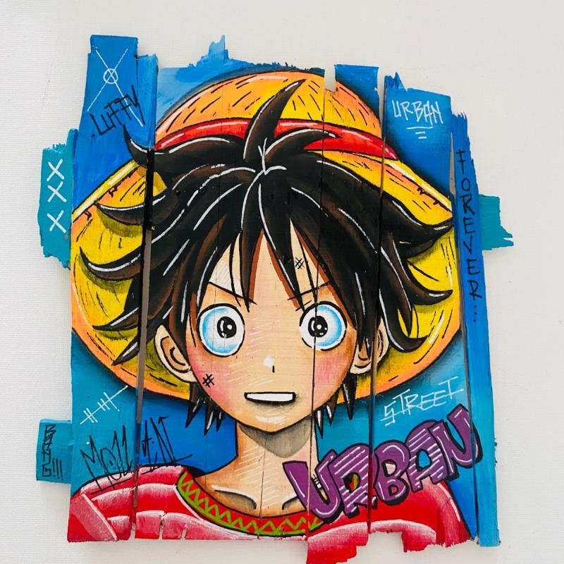 Peinture LUFY par Molla Nathalie  | Tableau Pop-art Icones Pop Bois Acrylique Posca