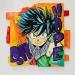 Peinture IZUKU par Molla Nathalie  | Tableau Pop-art Icones Pop Bois Acrylique Posca