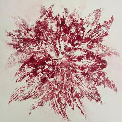 Peinture Rosace par Rocco Sophie | Tableau Art Singulier Acrylique, Collage, Sable