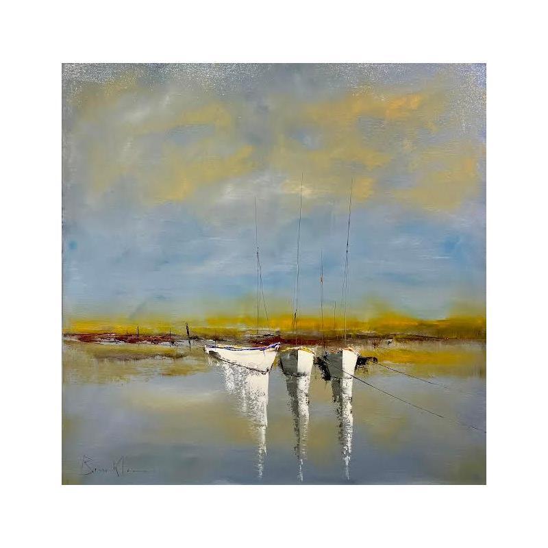 Peinture A l'aube par Klein Bruno | Tableau Figuratif Marine Huile