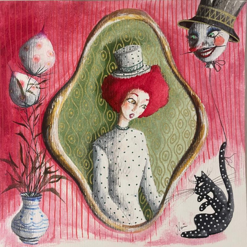 Peinture alice e pongo par Nai | Tableau Surréalisme Acrylique Collage