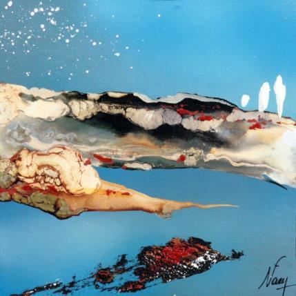 Gemälde C1946 von Naen | Gemälde Abstrakt Acryl, Tinte Minimalistisch, Pop-Ikonen