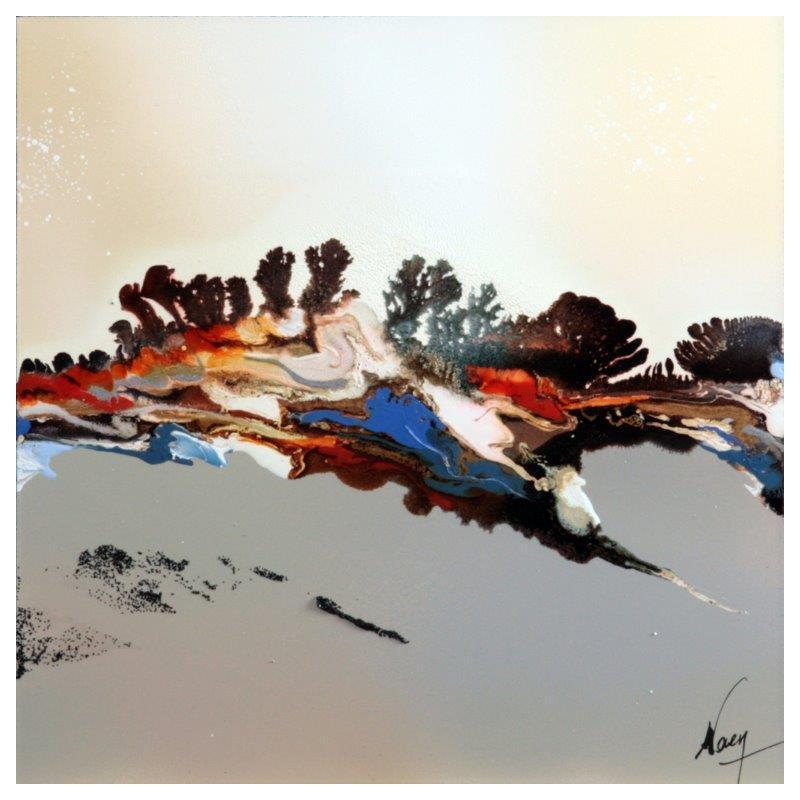 Gemälde C2998 von Naen | Gemälde Abstrakt Minimalistisch Acryl Tinte