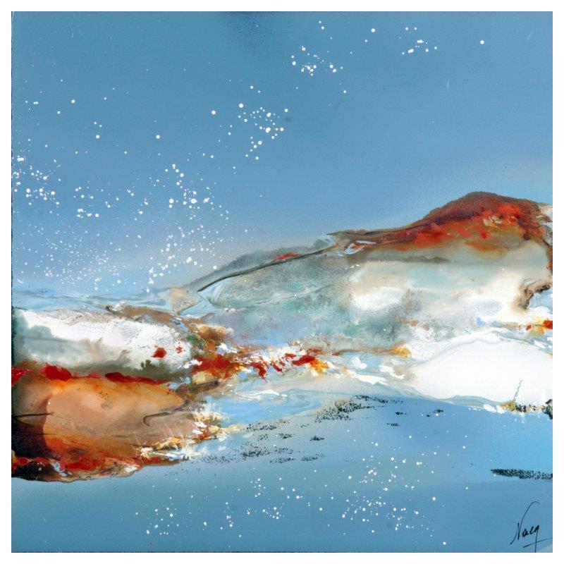 Gemälde C2183 von Naen | Gemälde Abstrakt Minimalistisch Acryl Tinte