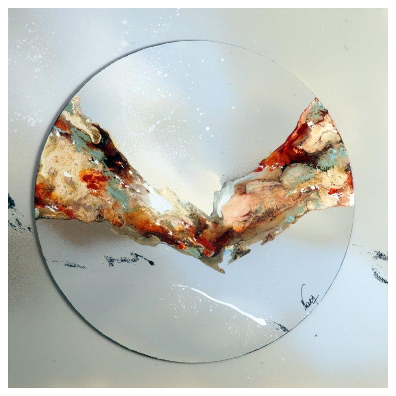 Painting C2168 by Naen | Painting Abstract Minimalist Acrylic Ink