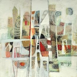 Painting AM40 ABSTRACTION 40 by Burgi Roger | Painting Abstract Acrylic Marine, Pop icons