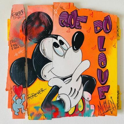 Peinture HELLO par Molla Nathalie | Tableau Pop-art Acrylique, Bois, Posca Icones Pop