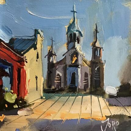 Painting The Chapel by Joro | Painting Figurative Oil Urban