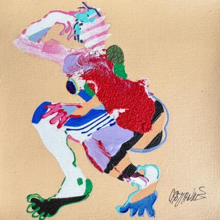 Peinture  Oeil de perdrix attentif  par Cressanne | Tableau Figuratif Acrylique, Encre, Pastel, Sable Nu