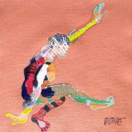 Painting  Bras gauche, pied droit  by Cressanne | Painting Figurative Acrylic, Ink, Sand Nude, Pop icons