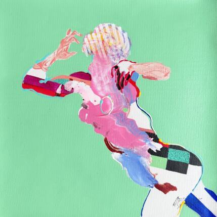 Peinture  Sorbet d'e´te´ par Cressanne | Tableau Figuratif Acrylique, Encre, Sable Nu