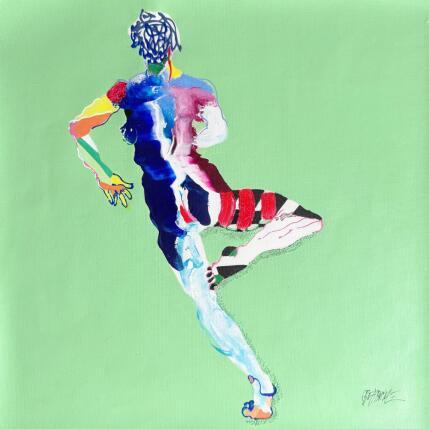 Peinture La drôle de valse par Cressanne | Tableau Figuratif Acrylique, Encre, Pastel, Sable Nu