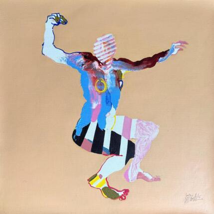 Peinture  Le squat si facile  par Cressanne | Tableau Figuratif Acrylique, Encre, Sable Nu