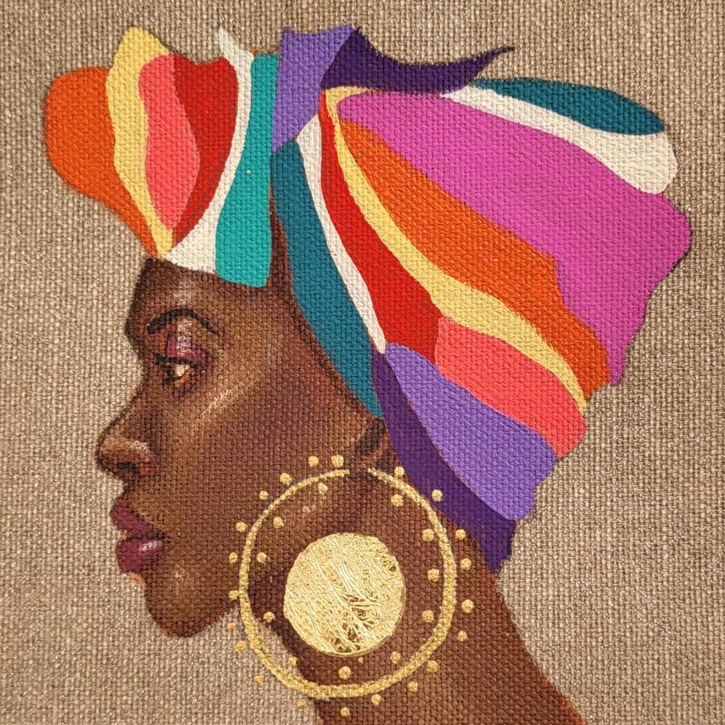 Peinture Aymé par Rosângela | Tableau Figuratif Portraits Acrylique
