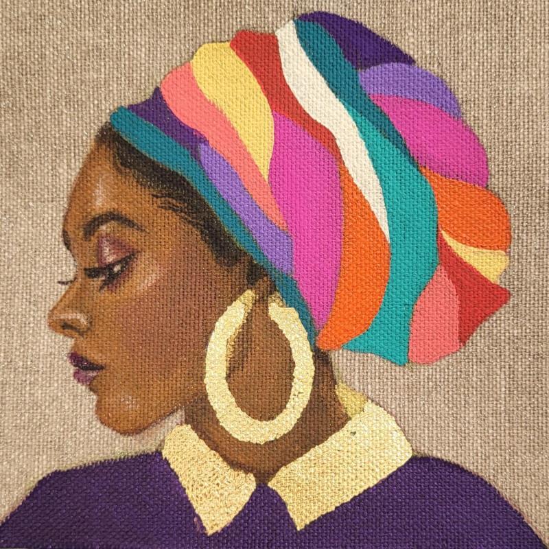 Peinture Antonia par Rosângela | Tableau Figuratif Portraits Acrylique