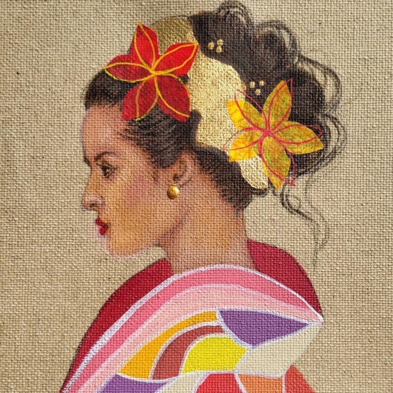 Painting Aimy by Rosângela | Painting Figurative Portrait Acrylic