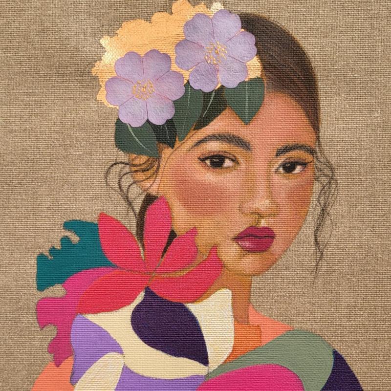 Peinture Azra par Rosângela | Tableau Figuratif Portraits Acrylique