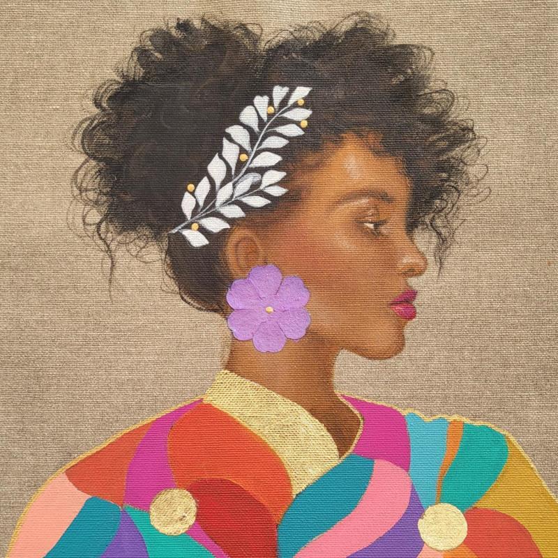 Painting Avite by Rosângela | Painting Figurative Portrait Acrylic