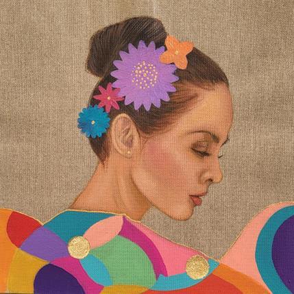 Painting Alliette by Rosângela | Painting Figurative Acrylic Portrait