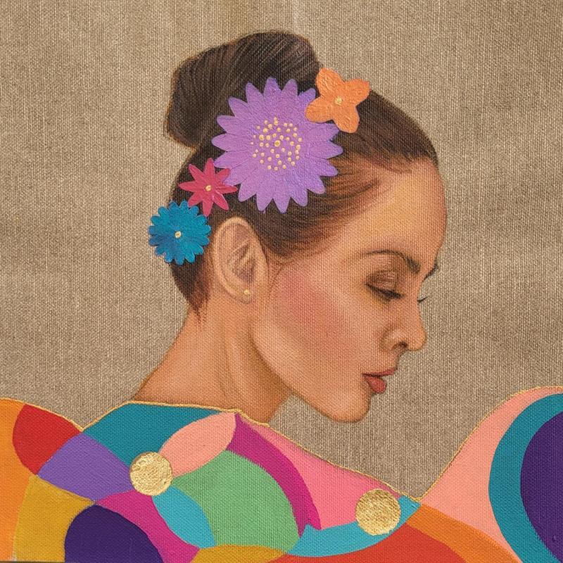 Pintura Alliette por Rosângela | Pintura Figurativo Retrato Acrílico