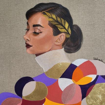 Peinture Audrey par Rosângela | Tableau Figuratif Acrylique Portraits