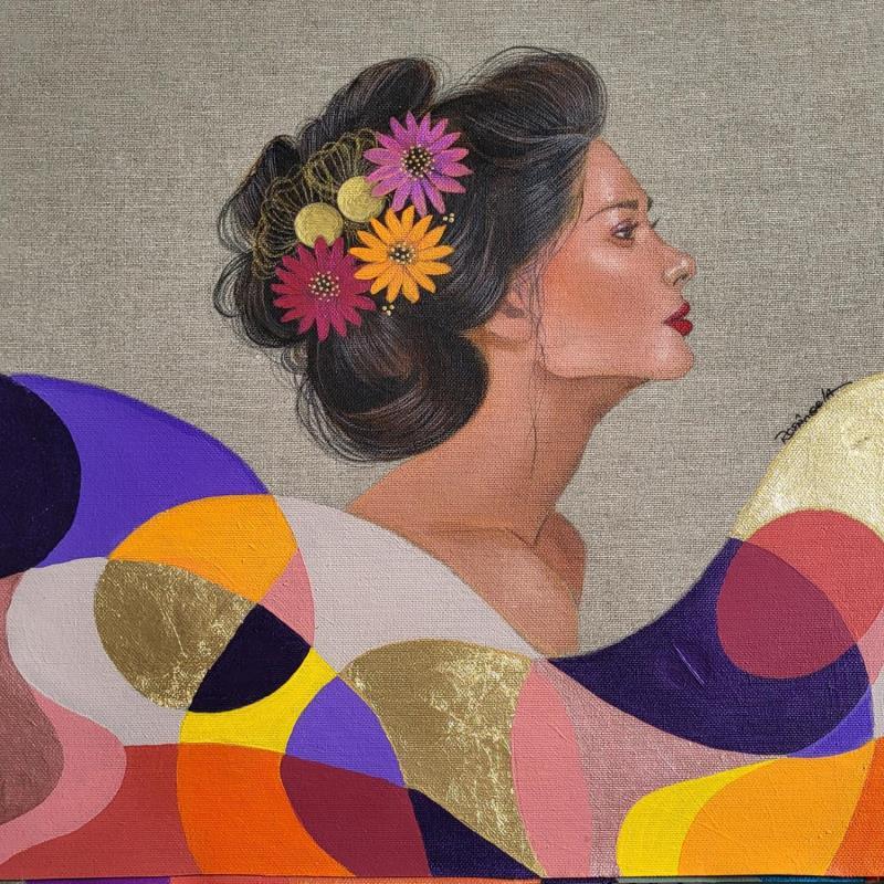 Painting Ágata  by Rosângela | Painting Figurative Portrait Acrylic