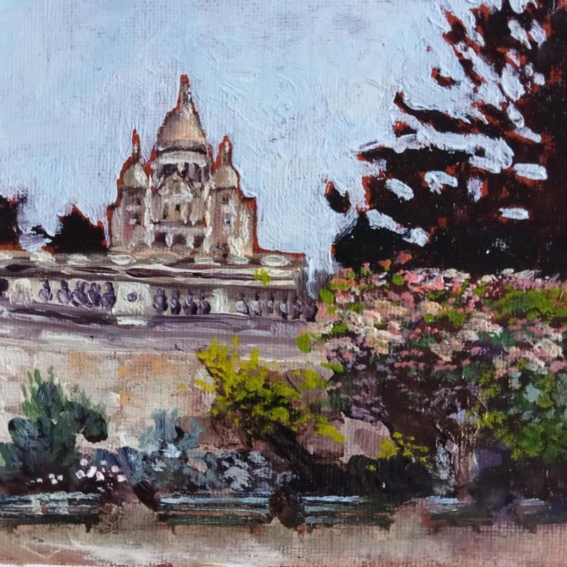 Painting Paris Montmartre by Manière Anisa  | Painting Figurative Architecture Oil