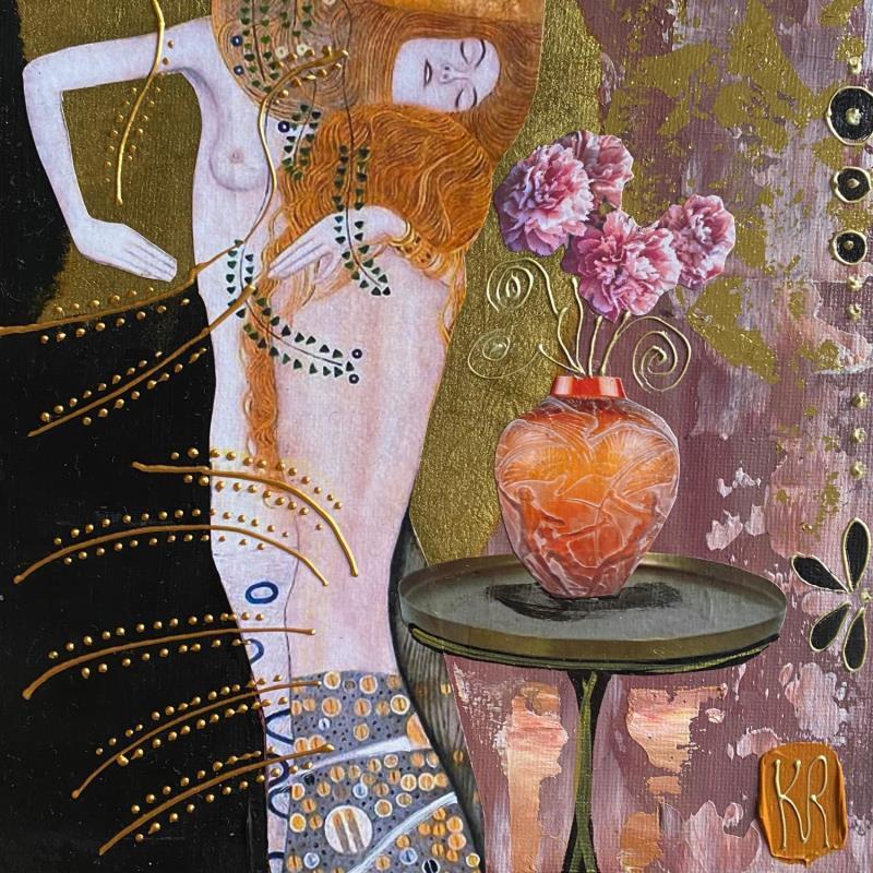 Peinture Sensualité  par Romanelli Karine | Tableau Figuratif Scènes de vie Nu Acrylique Collage Posca Pastel Papier