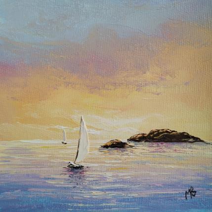 Painting Paysage coloré by Blandin Magali | Painting Figurative Oil Landscapes