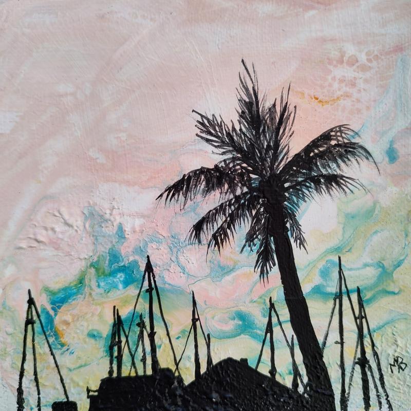 Gemälde Vers le port von Blandin Magali | Gemälde Figurativ Landschaften Öl