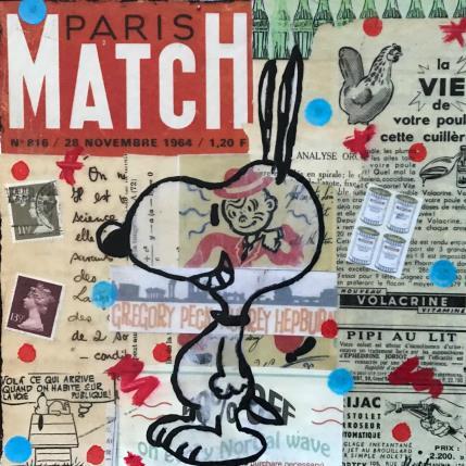 Peinture Snoopy oups par Kikayou | Tableau Pop-art Acrylique, Collage, Graffiti Icones Pop