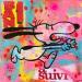 Peinture Snoopy afraid par Kikayou | Tableau Pop-art Icones Pop Graffiti Acrylique Collage