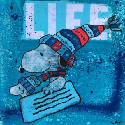 Peinture Luge party par Kikayou | Tableau Pop-art Acrylique, Collage, Graffiti Icones Pop