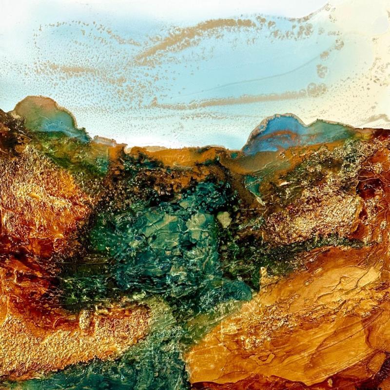 Peinture Bronze Age 2134.1 par Depaire Silvia | Tableau Abstrait Paysages Marine Minimaliste Acrylique