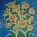 Painting Tournesols sur le bleu  by Dmitrieva Daria | Painting Impressionism Nature Acrylic