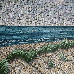 Peinture Dunes par Dmitrieva Daria | Tableau Impressionnisme Acrylique Marine, Nature, Paysages