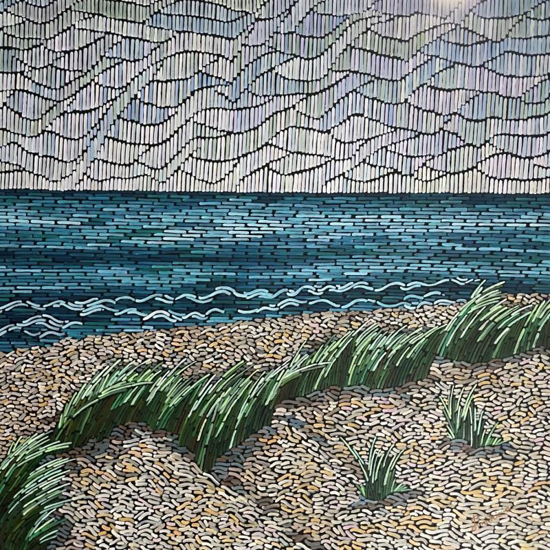 Peinture Dunes par Dmitrieva Daria | Tableau Impressionnisme Paysages Marine Nature Acrylique