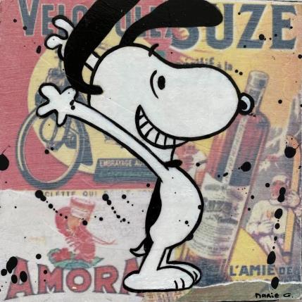 Peinture F1  salutaiton au soleil par Marie G.  | Tableau Pop-art Acrylique, Bois, Collage Icones Pop