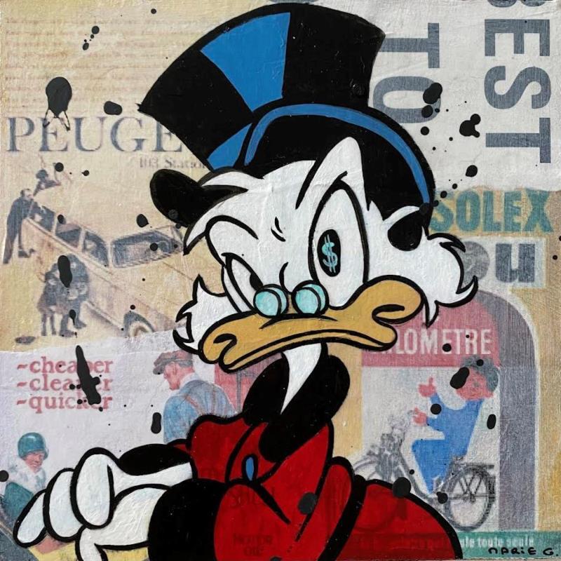 Peinture F2  Réflexion ! par Marie G.  | Tableau Pop-art Icones Pop Bois Acrylique Collage