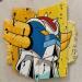 Peinture F2  Goldorak par Marie G.  | Tableau Pop-art Icones Pop Bois Acrylique