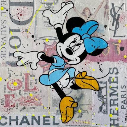 Painting F4  vive la mode by Marie G.  | Painting Pop-art Acrylic, Gluing, Wood Pop icons