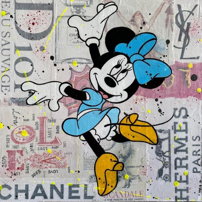 Painting F4  vive la mode by Marie G.  | Painting Pop-art Pop icons Wood Acrylic Gluing