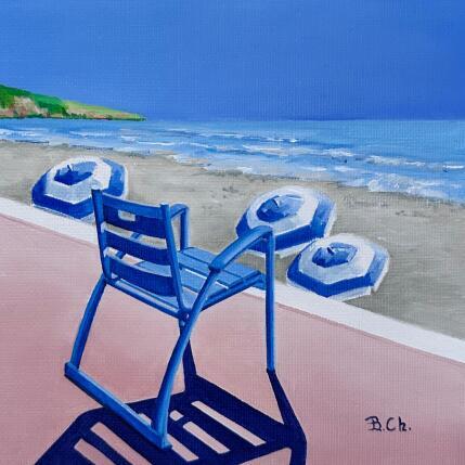 Painting Les vagues by Chassagnette Béatrice | Painting Figurative Oil Landscapes