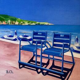 Gemälde Clarté pure von Chassagnette Béatrice | Gemälde Figurativ Öl Landschaften